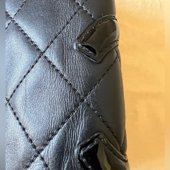 Chanel Lambskin Leather Quilted Black and Pink Long Wallet organizer#10788345 - Picture 5 of 16